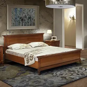 Кровать 180 "Фирензе" Орех 863  купить в интернет магазине Мебель из массива. Звоните +7 495 961-63-63 Кровати из массива дерева