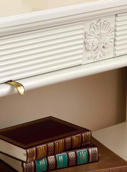 Консоль "Бурбон" Слоновая кость BJ916  купить в интернет магазине Мебель из массива. Звоните +7 495 961-63-63 Консоли в прихожую из массива дерева